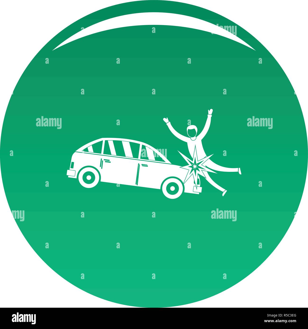 Knock down icon. Simple illustration of knock down vector icon for any