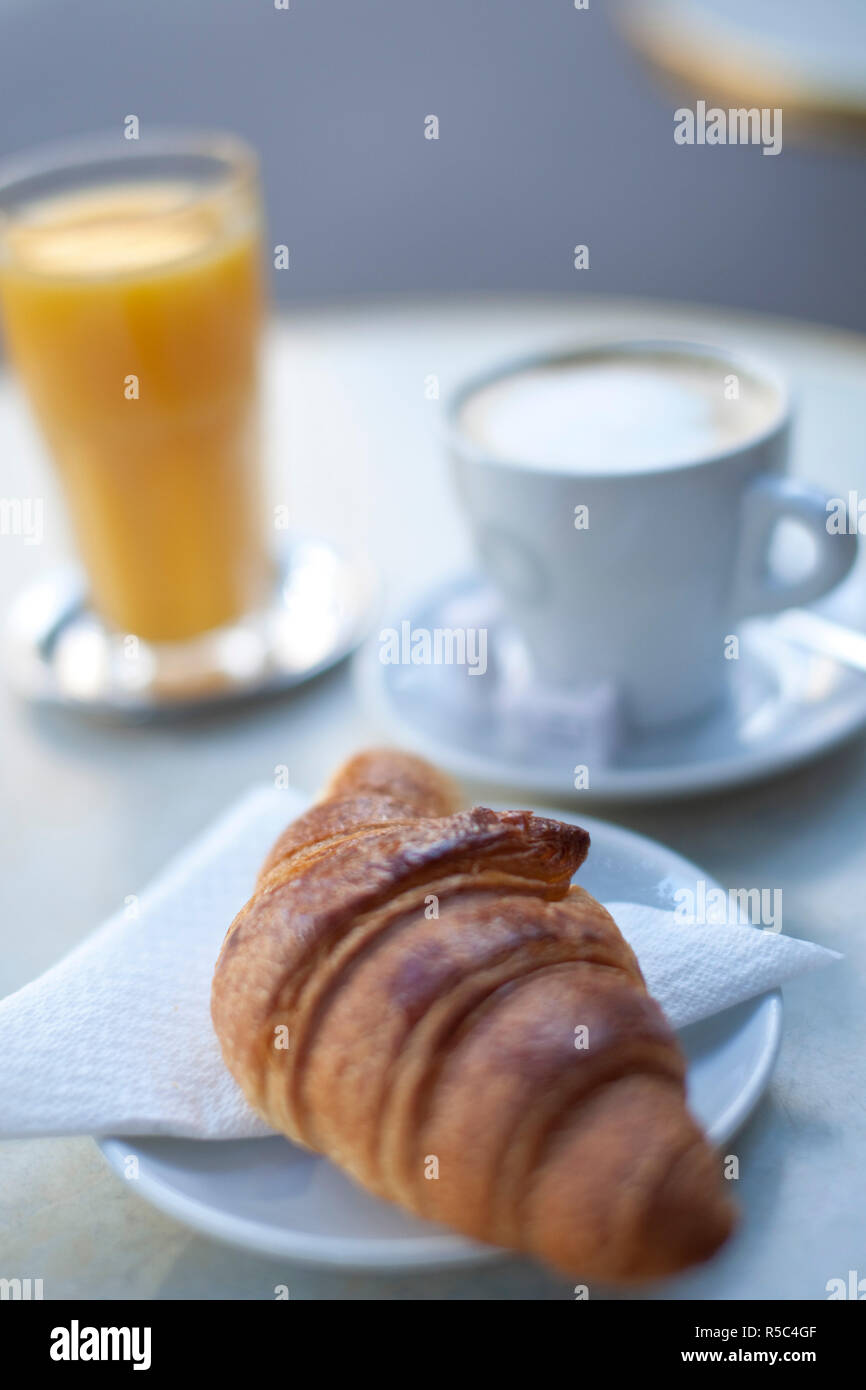 Croissant And Coffee In A Cafe Paris France Stock Photo Alamy Croissant And Coffee In A Cafe Paris France Stock Photo Alamy
