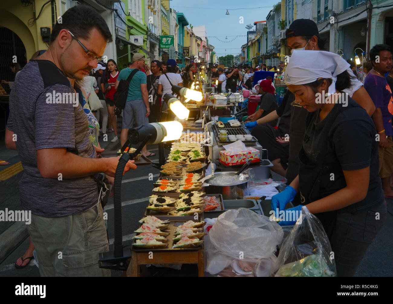 The Walking Street Market in Thalang Road, Phuket Town, Phuket, Phuket