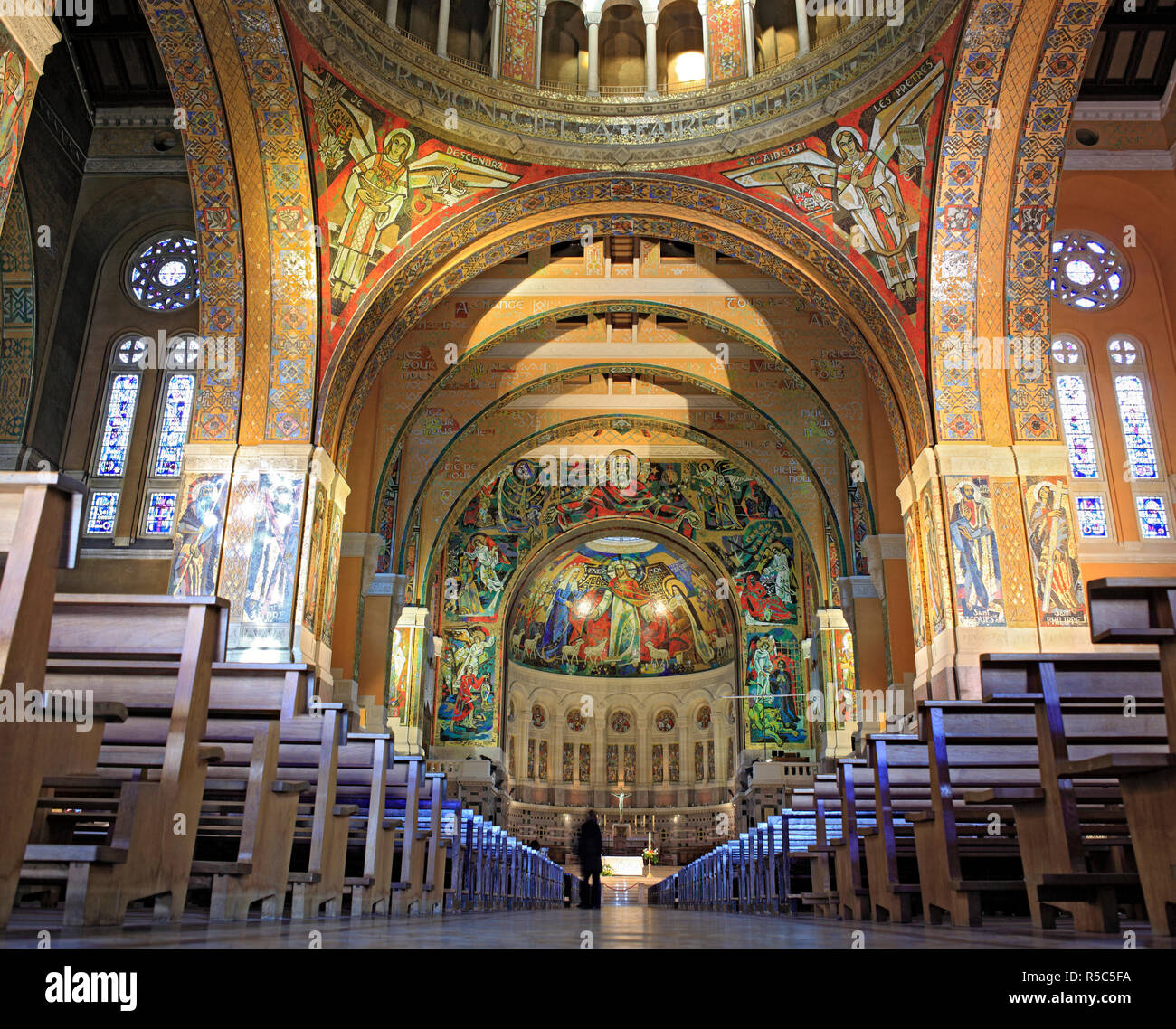Basilica of St. Therese, Lisieux, Calvados departement, Lower Normandy, France Stock Photo Alamy
