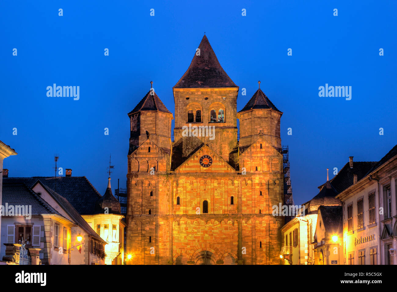Marmoutier Abbey church (12th century), Marmoutier, Bas-Rhin department,  Alsace, France Stock Photo - Alamy