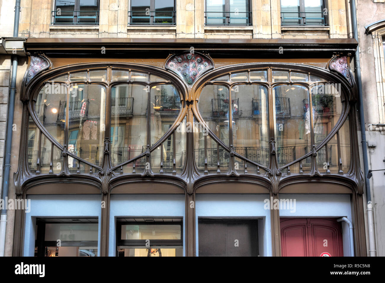 Art Nouveau building, Nancy, Meurthe-et-Moselle department, Lorraine, France Stock Photo