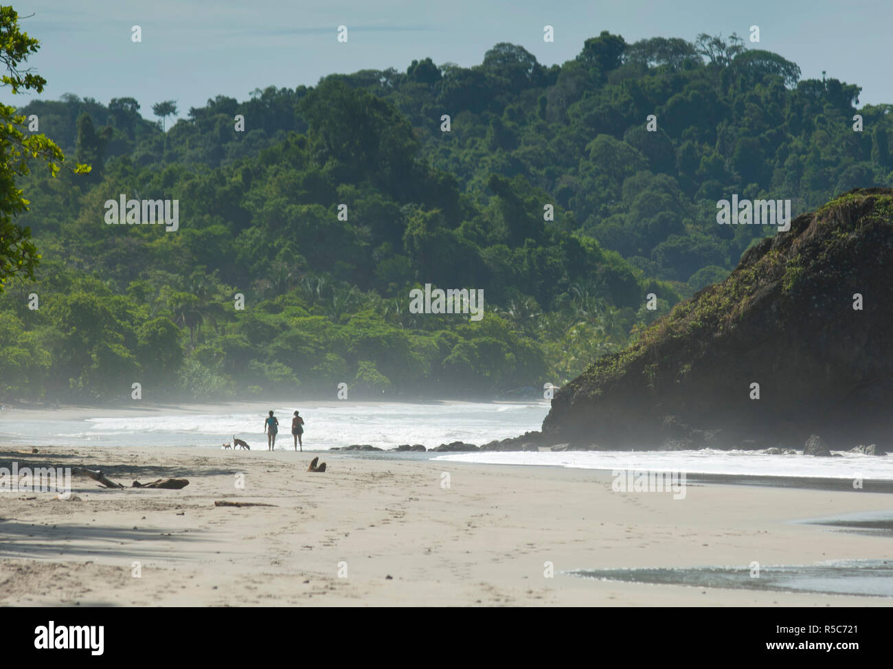 Costa Rica, Quepos, Manuel Antonio, Beach, Rainforest, Pacific Ocean Stock Photo