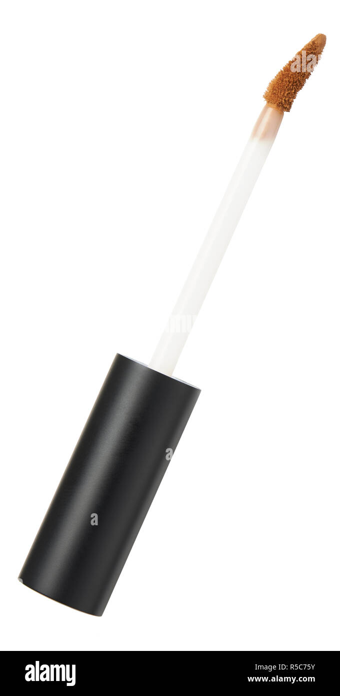 A Still Life Cut Out Product Image Of An Applicator Stick Or Brush Of Lip Gloss On A White Background Stock Photo Alamy