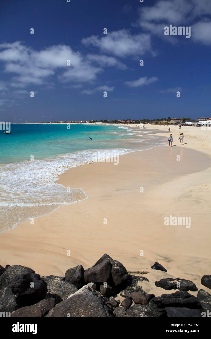 Cape Verde, Sal, Santa Maria Village Stock Photo