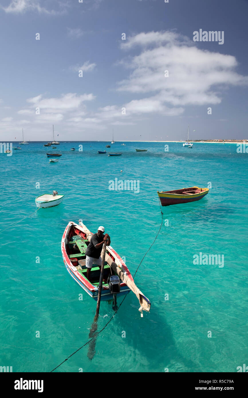 Cape Verde, Sal, Santa Maria Village Stock Photo
