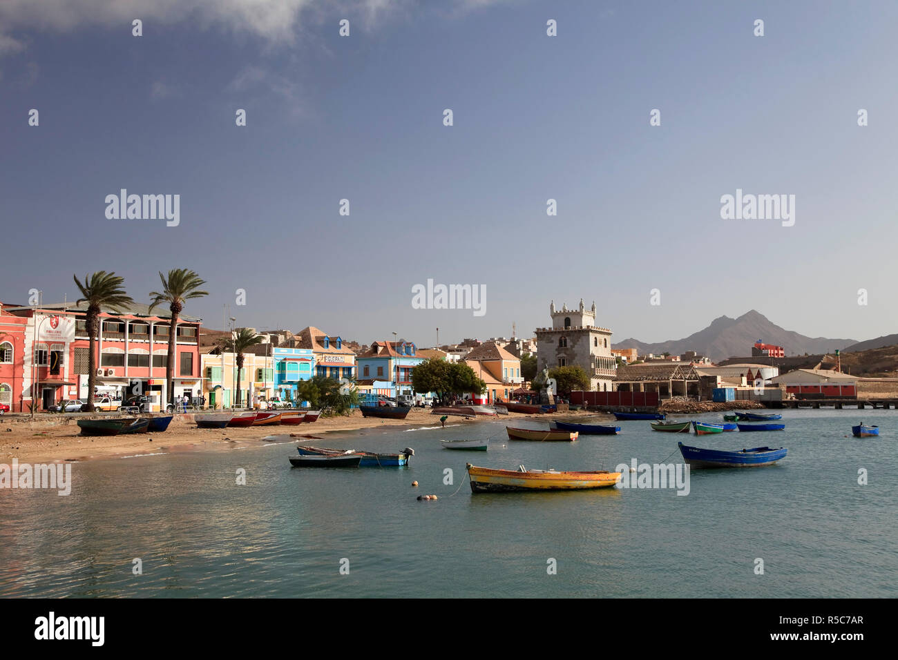 Cape Verde, Sao Vicente, Mindelo, Harbour Stock Photo