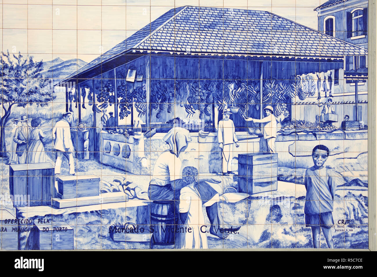 Drawing of market hi-res stock photography and images - Alamy
