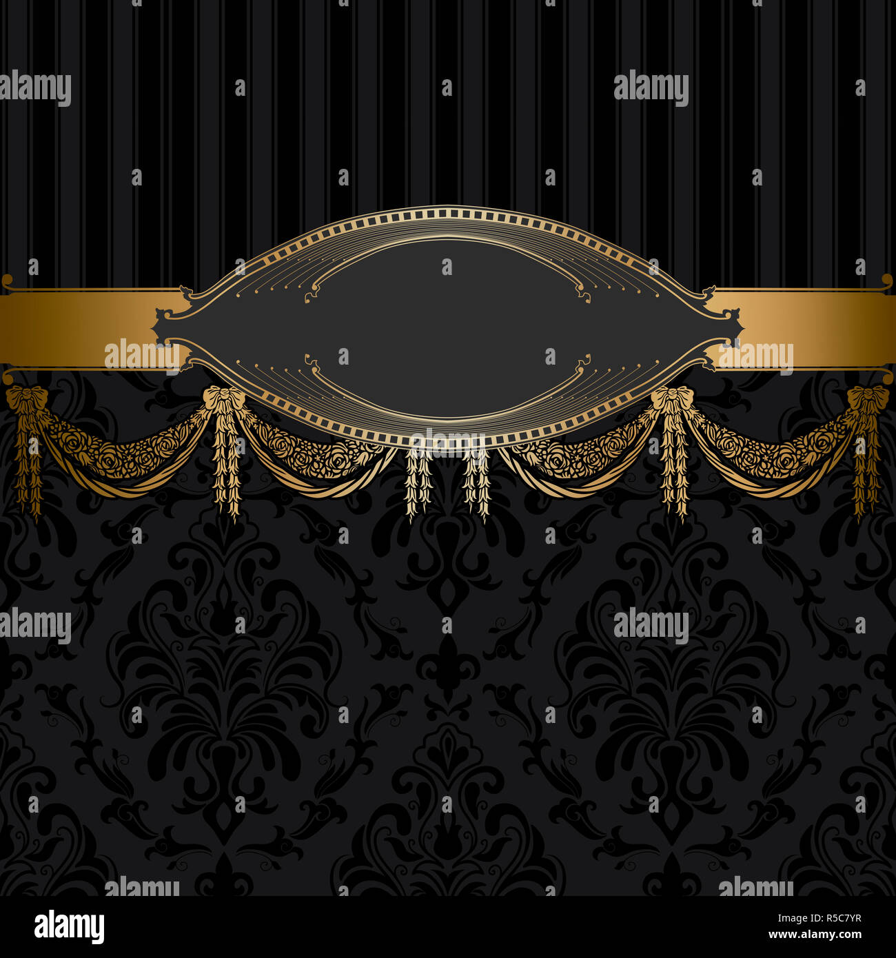 Black Gold Vintage Wallpaper