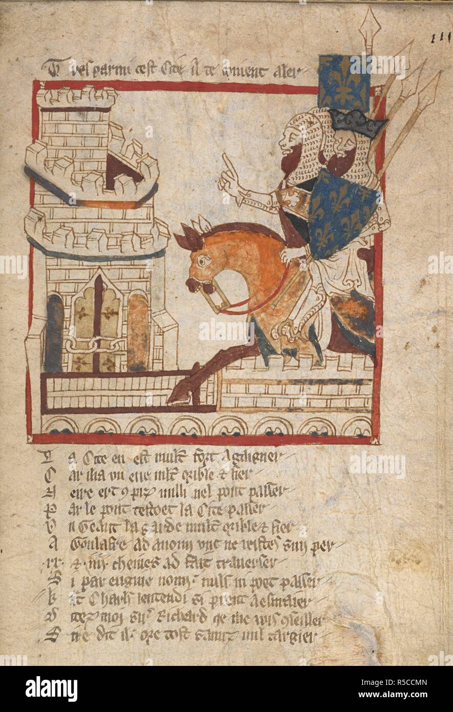 Charlemagne rides with Richard to Aigremore. . ROMANCES in French verse