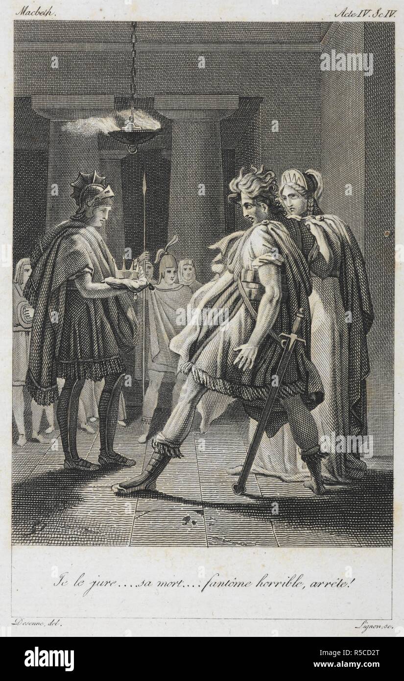 A Scene From Macbeth A Uvres De J F Ducis Etc With An Introduction By L S Auger With Plates Including A Portrait Paris 1819 Source C 153 D 6 2 Frontispiece Language French Stock Photo Alamy