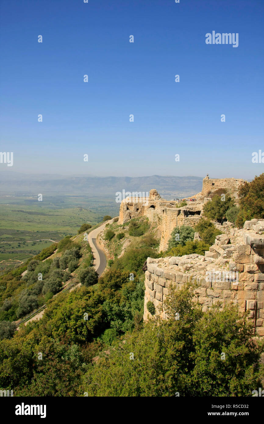 Golan Heights, Nimrod Fortress on the slopes of Mount Hermon, above the Banias spring Stock Photo