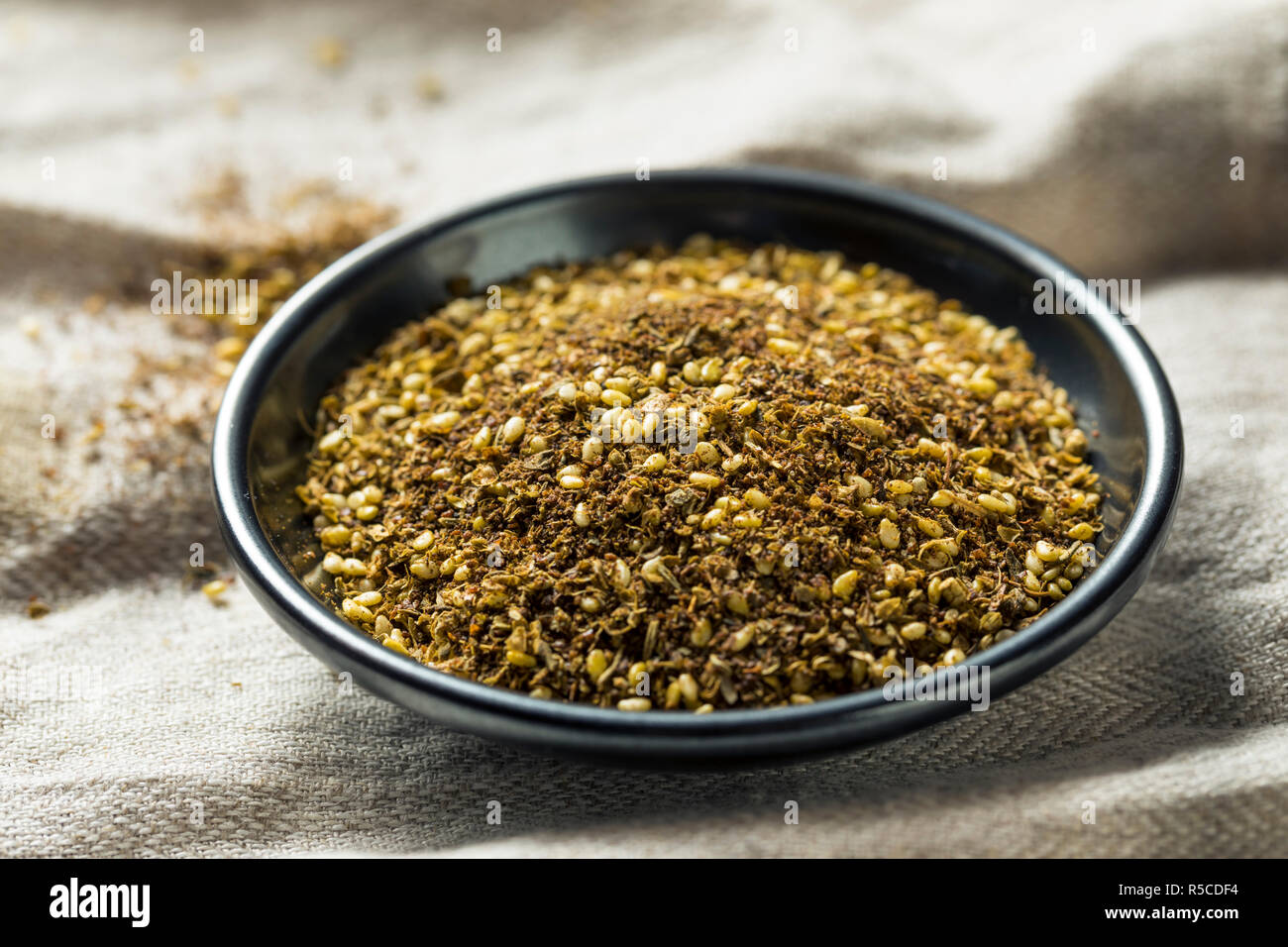 Raw Organic MIddle Eastern Zaatar Spices in a Bowl Stock Photo Alamy