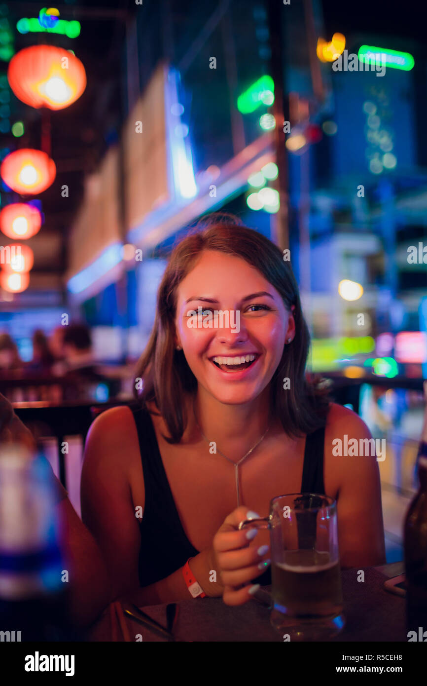 leisure, eating, food and drinks, people and holidays concept smiling