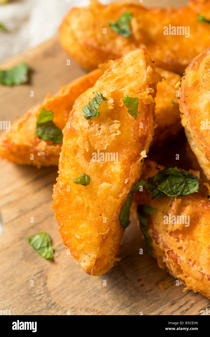 Homemade Deep Fried Halloumi Fries with Yogurt Dip Stock Photo Alamy