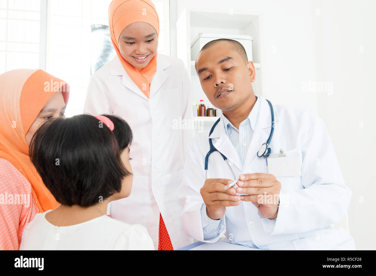 little-girl-having-fever-stock-photo-alamy