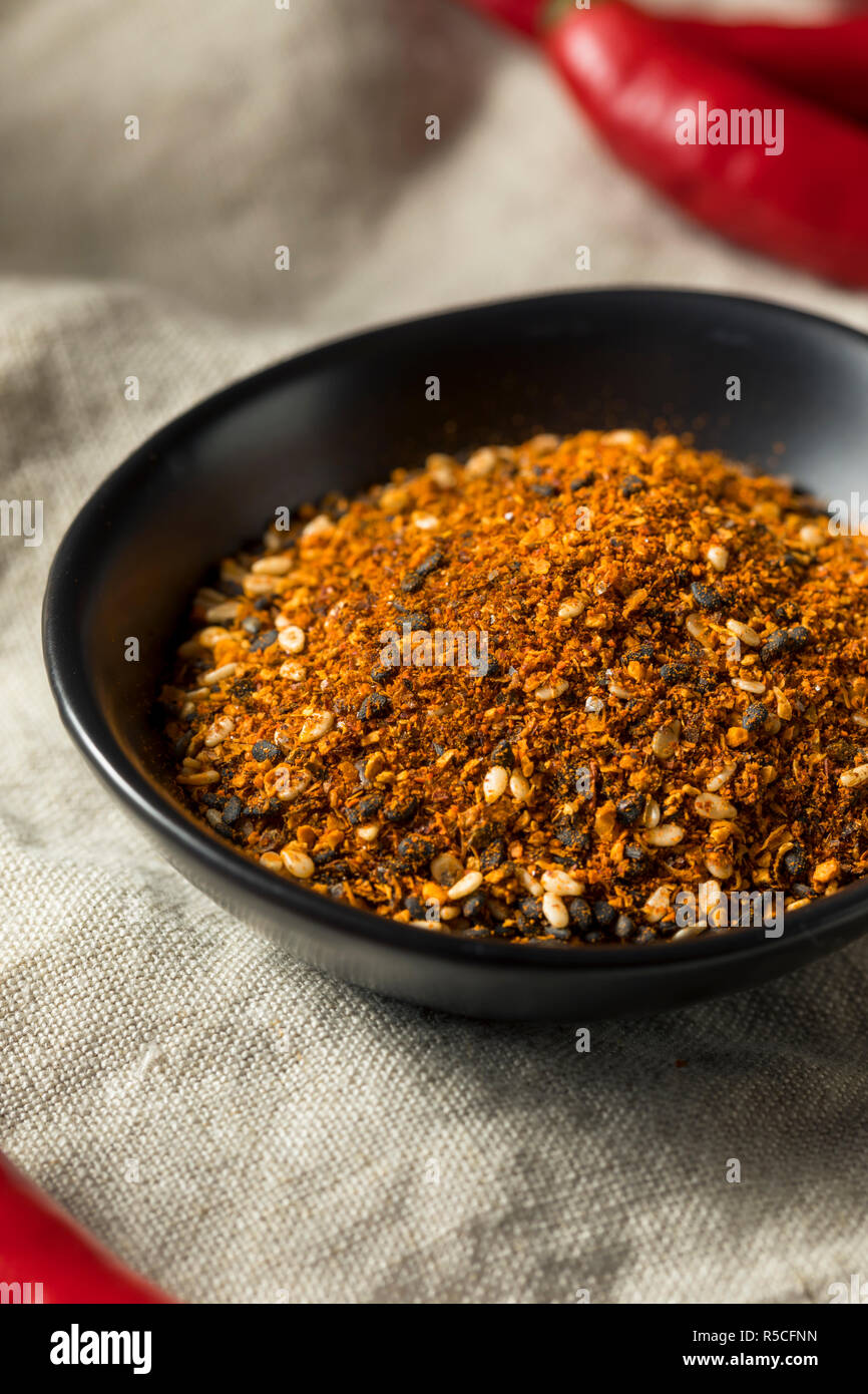 Organic Japanese Seven Spice Shichimi in a Bowl Stock Photo Alamy