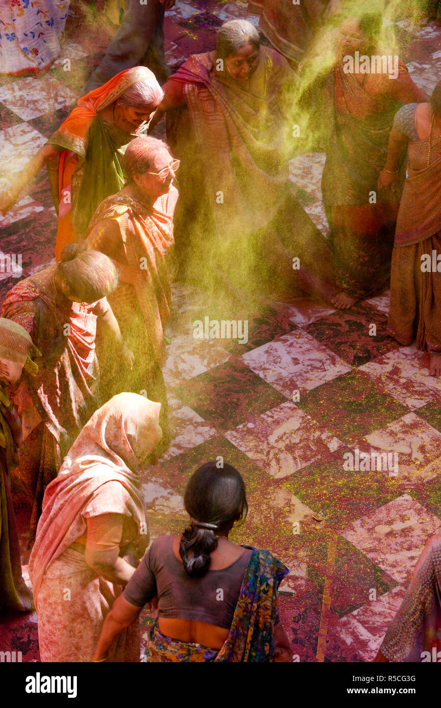 Dancing during Holi Festival, Mathura, Uttar Pradesh, India Stock Photo Alamy