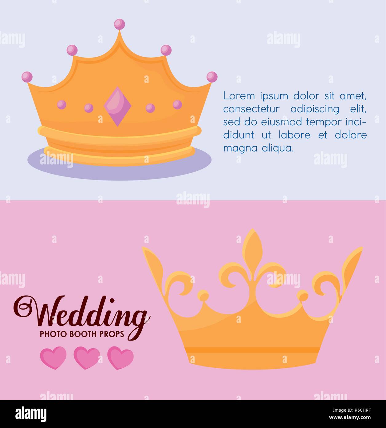 set monarchical crowns of queen and king vector illustration design ...