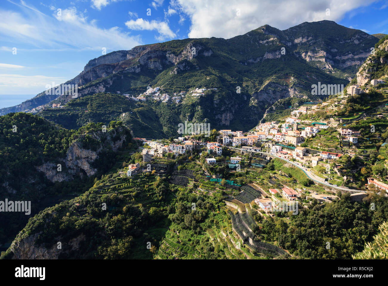Italy, Amalfi Coast, Ravello, Villa Cimbrone, Gardens Stock Photo