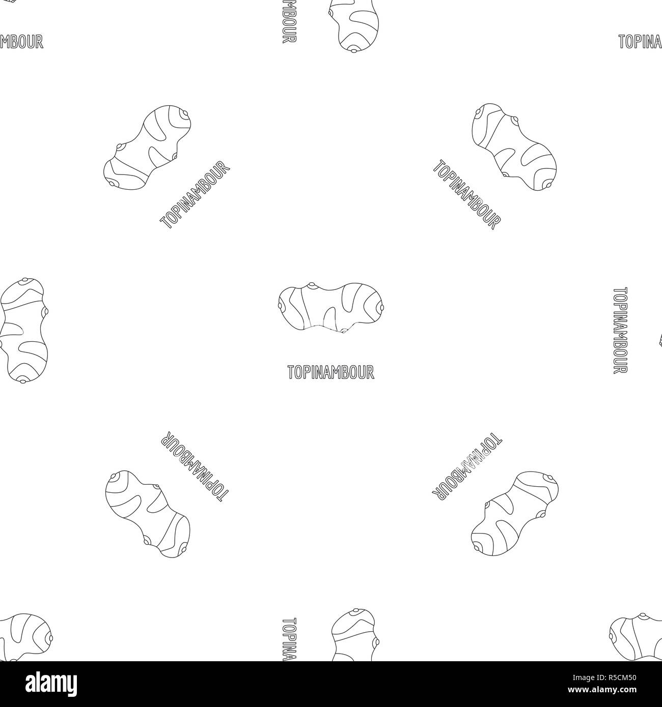 Topinambour pattern seamless vector repeat geometric for any web design Stock Vector
