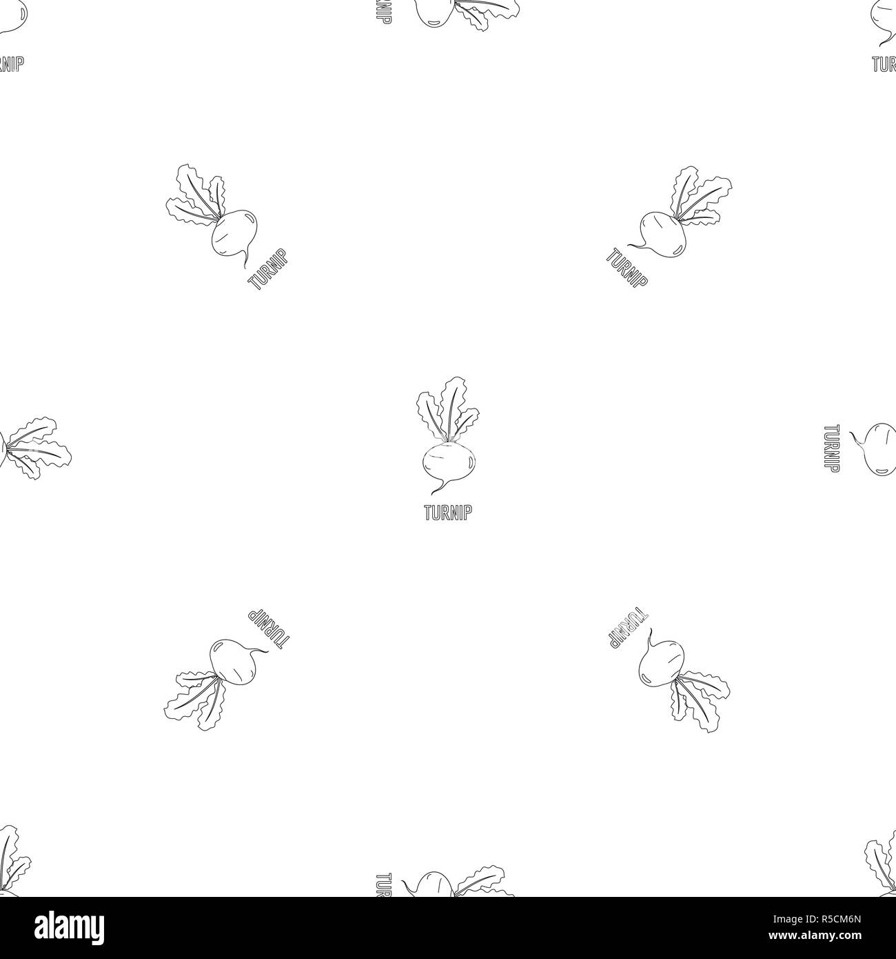 Turnip pattern seamless vector repeat geometric for any web design Stock Vector