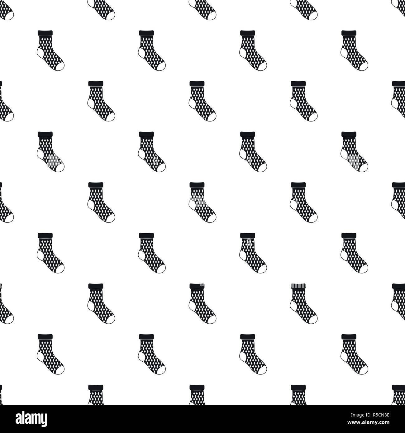 Child sock pattern seamless vector repeat geometric for any web design Stock Vector