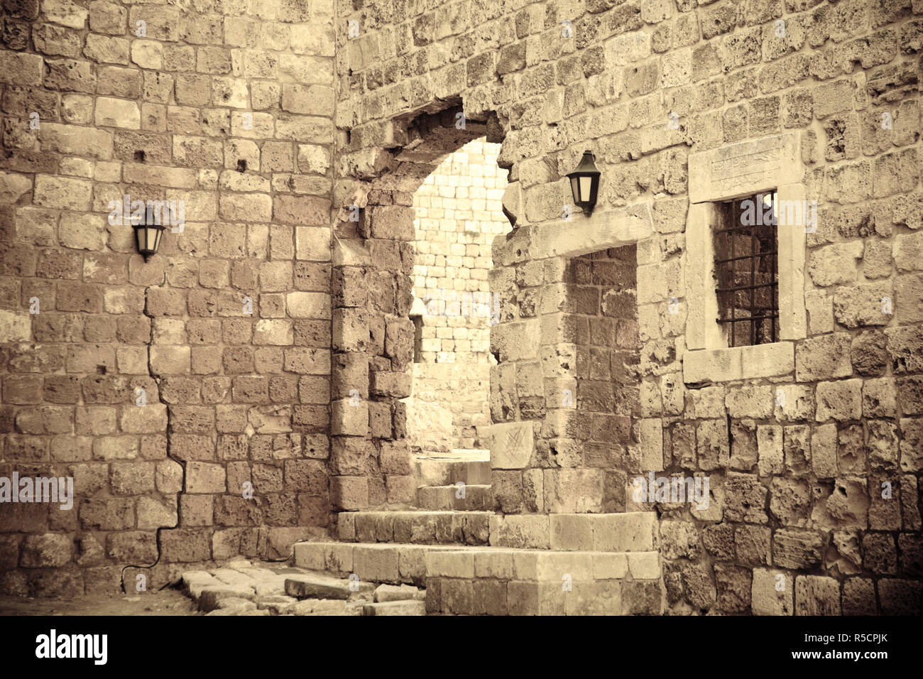 Lebanon, Tripoli, The Citadel Stock Photo
