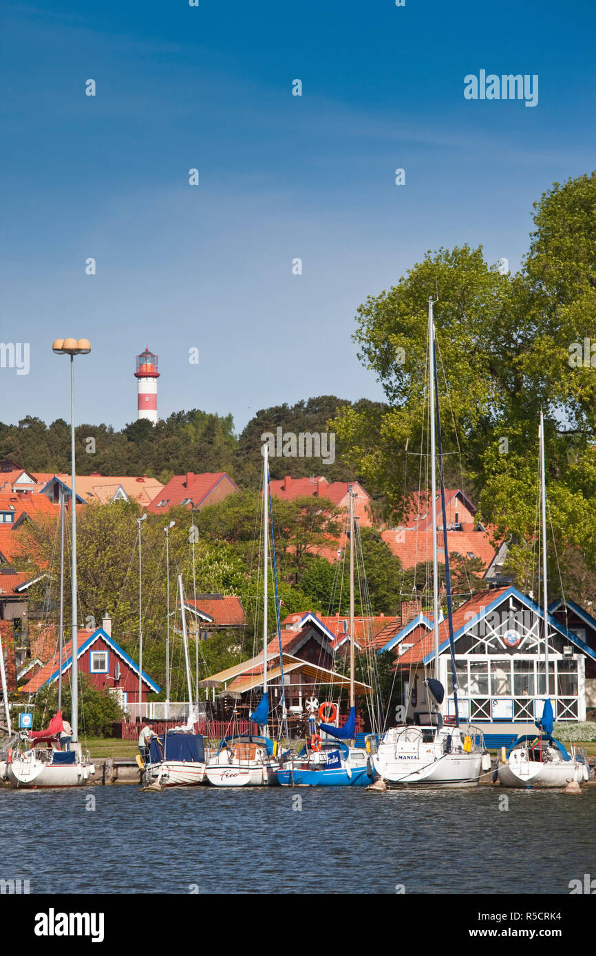 Lithuania, Western Lithuania, Curonian Spit, Nida, sailing harbor Stock Photo