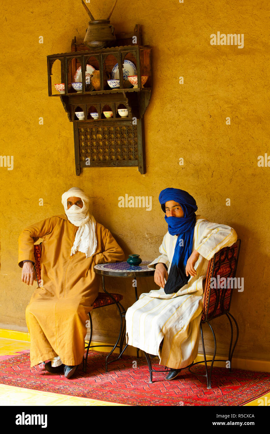 Berber Men in Traditional Dress, Merzouga, Morocco, (MR) Stock Photo