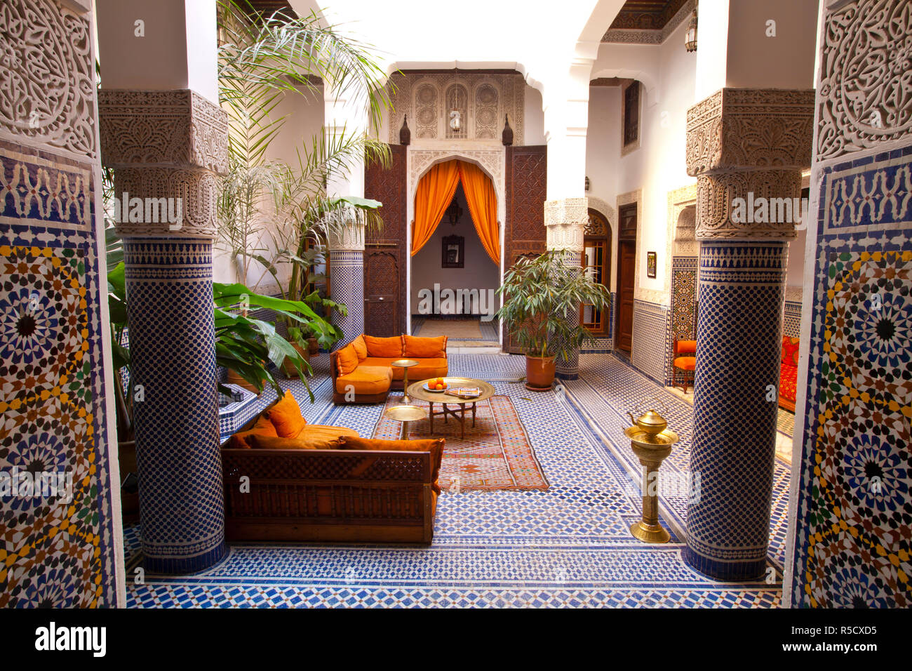 Riad Interior Fes Morocco Stock Photo Alamy riad-interior-fes-morocco-stock-photo-alamy