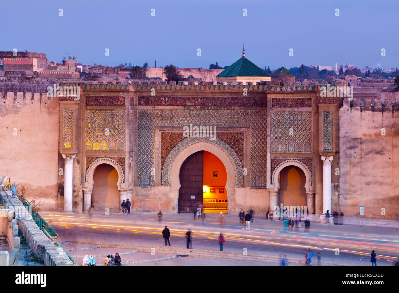 Bab Mansour Gate, Meknes, Morocco Stock Photo