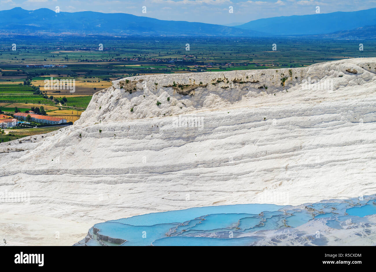 minerals in Pamukkale Stock Photo