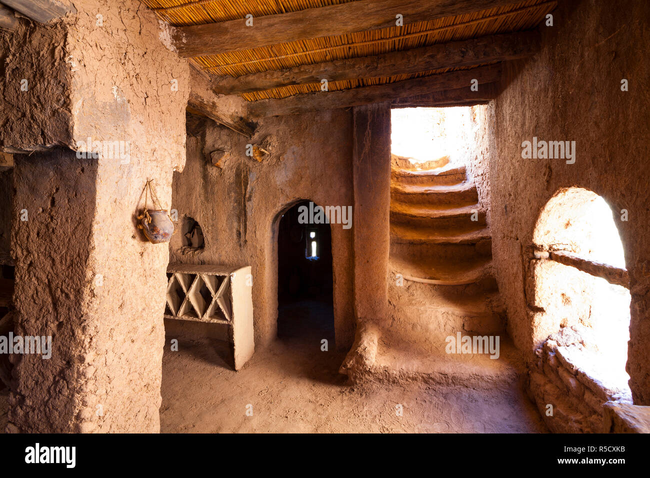 Interior of the 17th century Amerhidl kasbah, Skoura, Morocco Stock ...