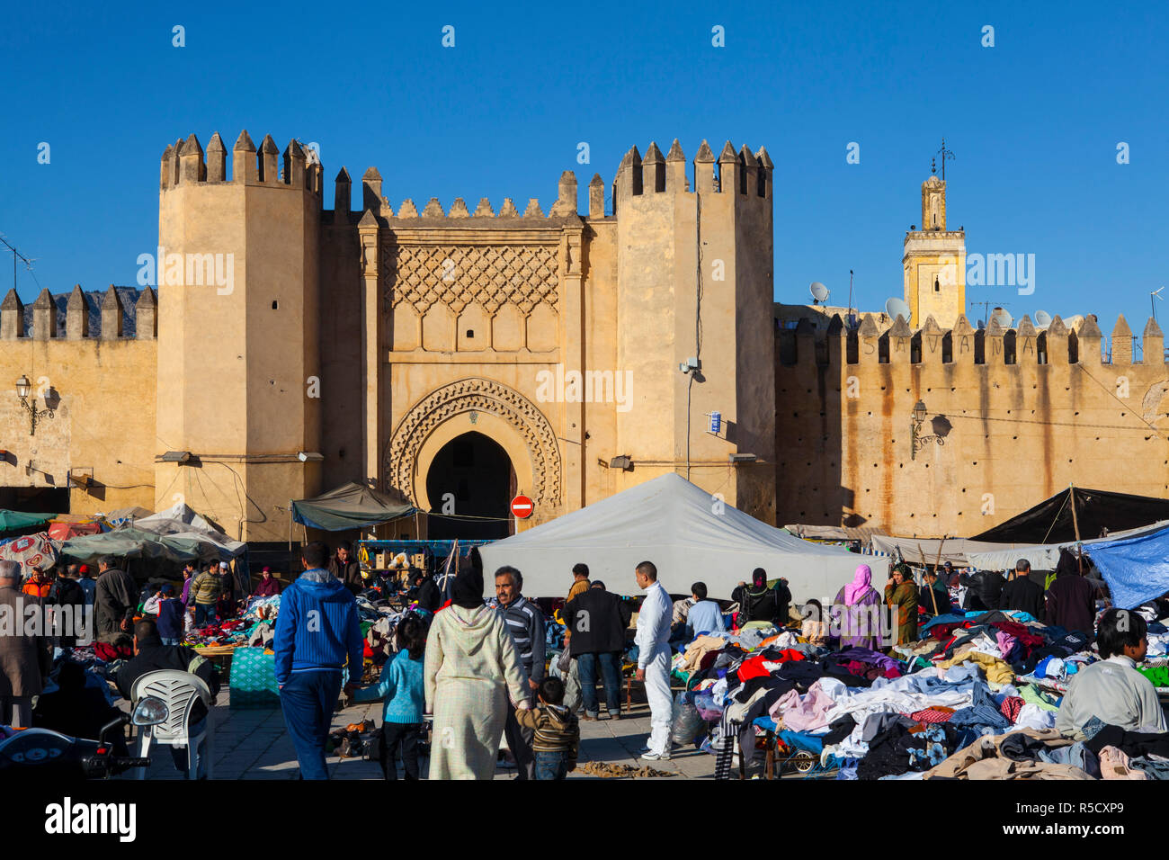 The Bab Chorfa gateway to the Medina, Fes, Morocco Stock Photo