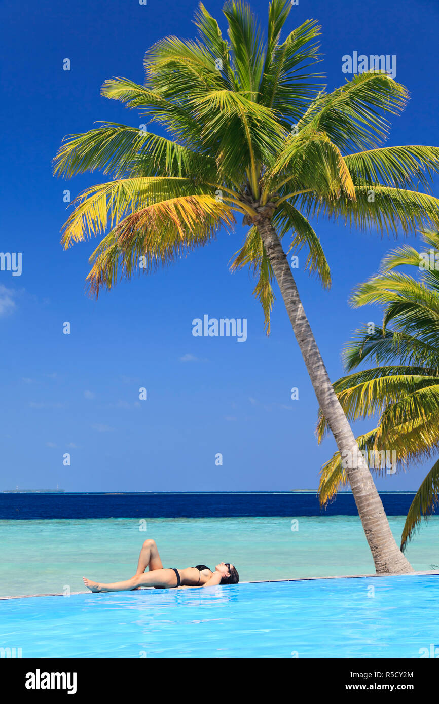 Maldives, Faafu Atoll, Filitheyo Island, Luxury Resort (MR) Stock Photo