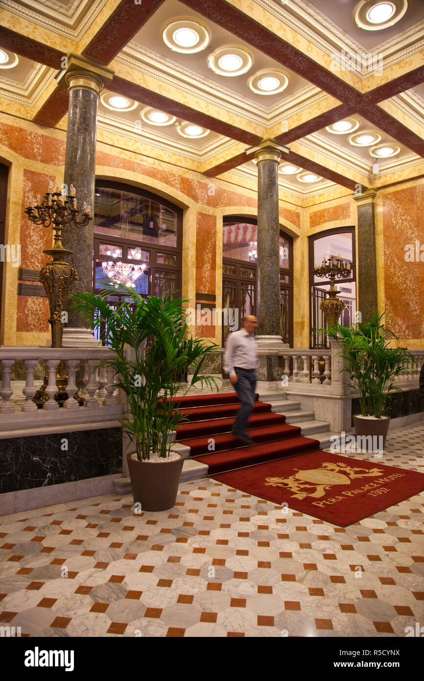 Pera Palace hotel, Beyoglu area, Istanbul, Turkey Stock Photo