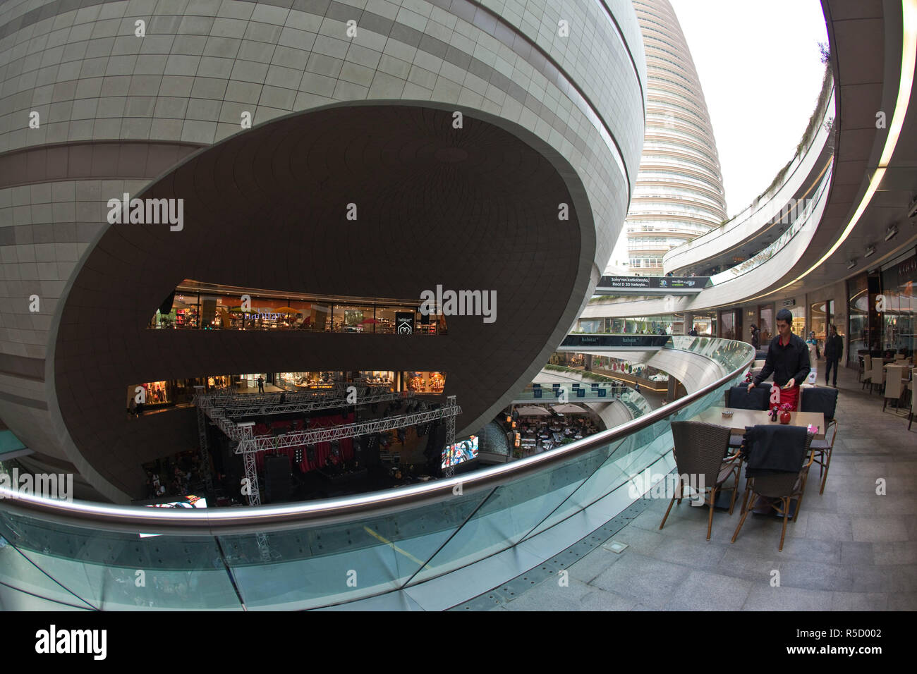 Kanyon shopping centre, Levent district, Istanbul, Turkey Stock Photo