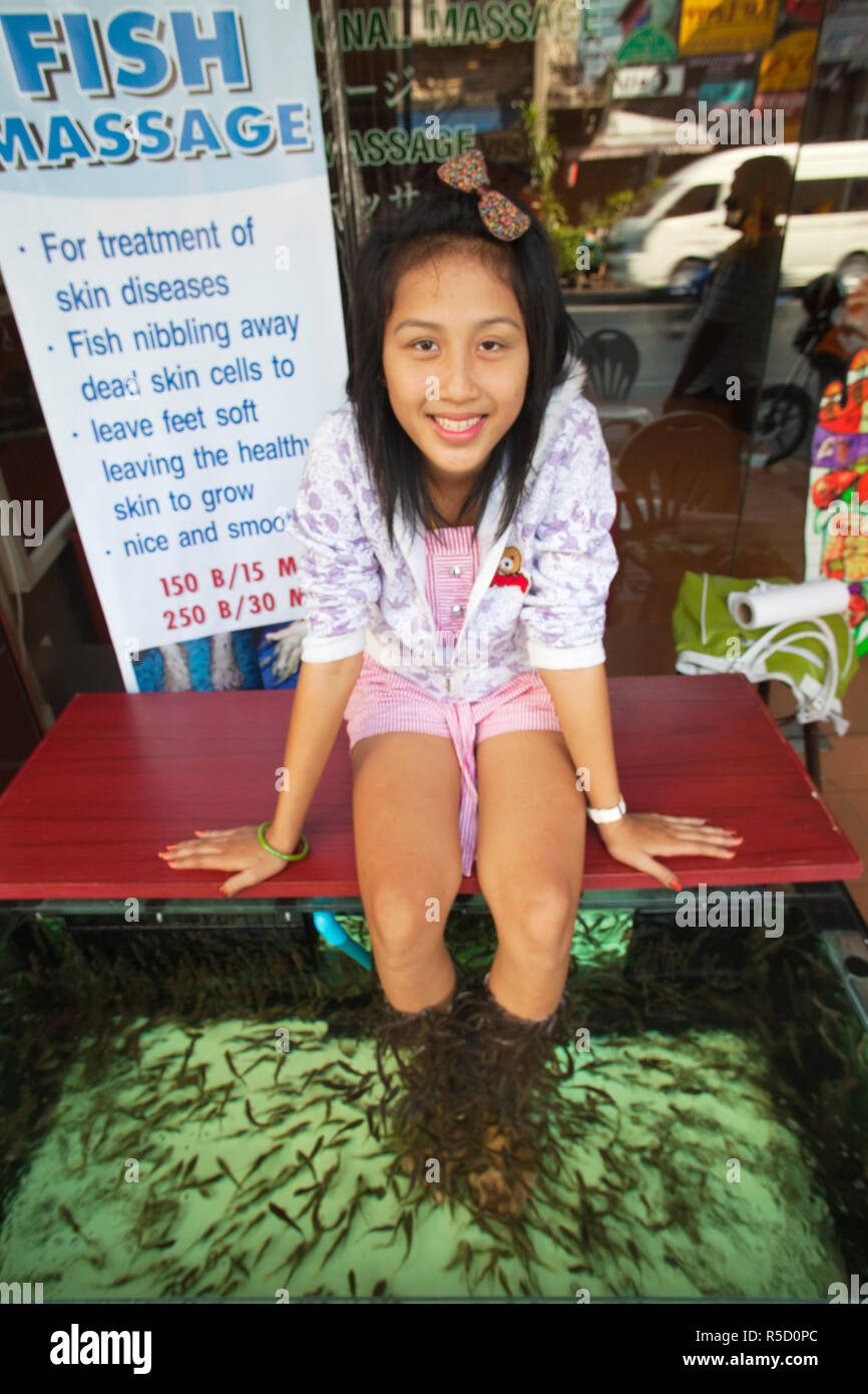 Thailand, Bangkok, Fish Massage Parlour Stock Photo - Alamy