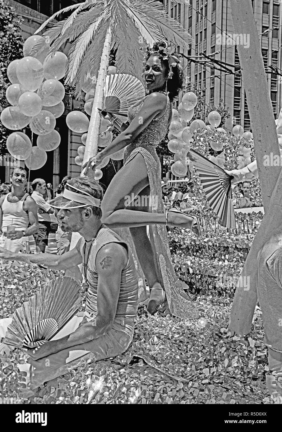 Gay Pride Parade float in San Francisco, in June 1978 Stock Photo