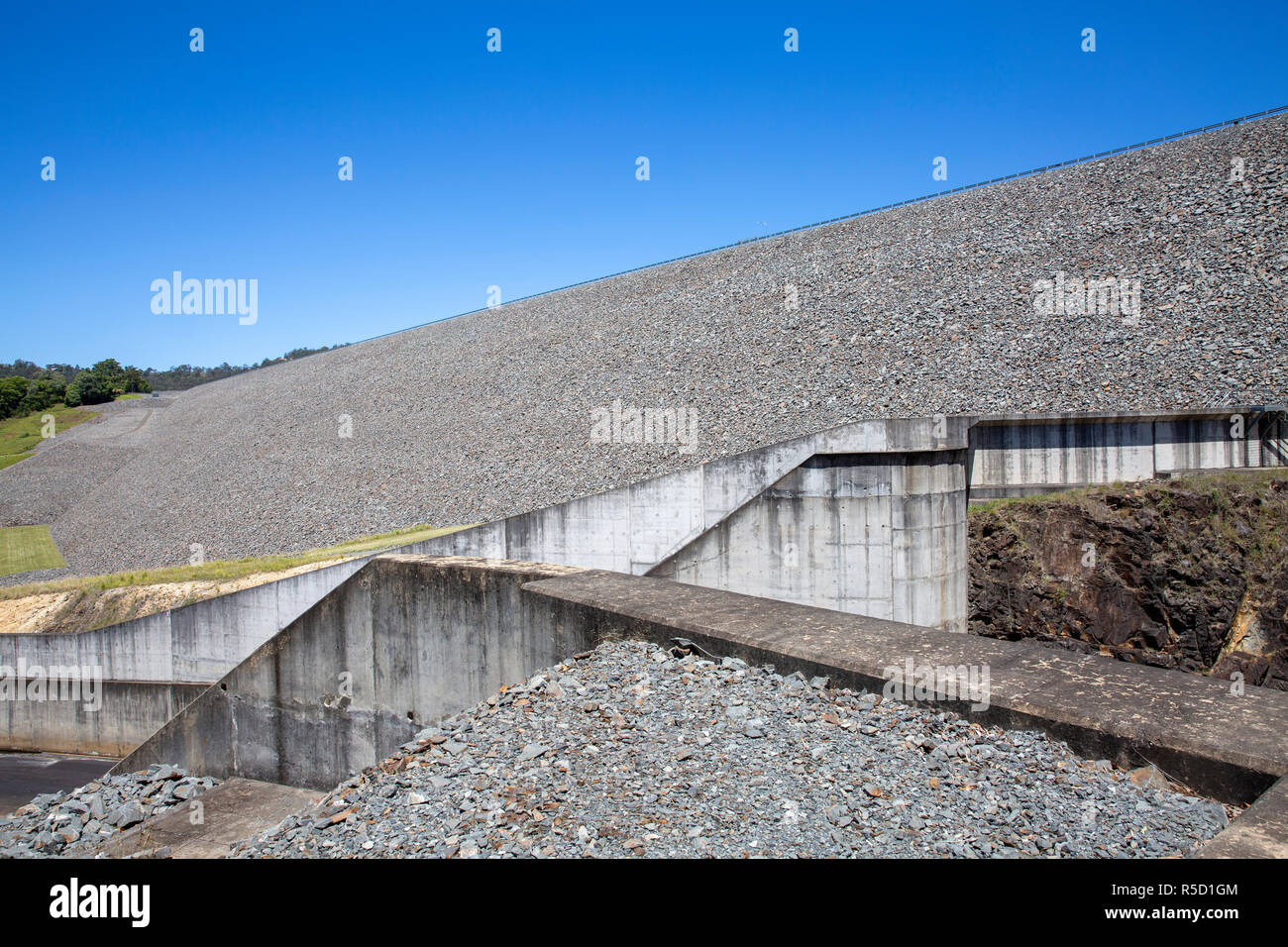 Hinze water dam structure in Gold coast hinterland,Queensland,Australia