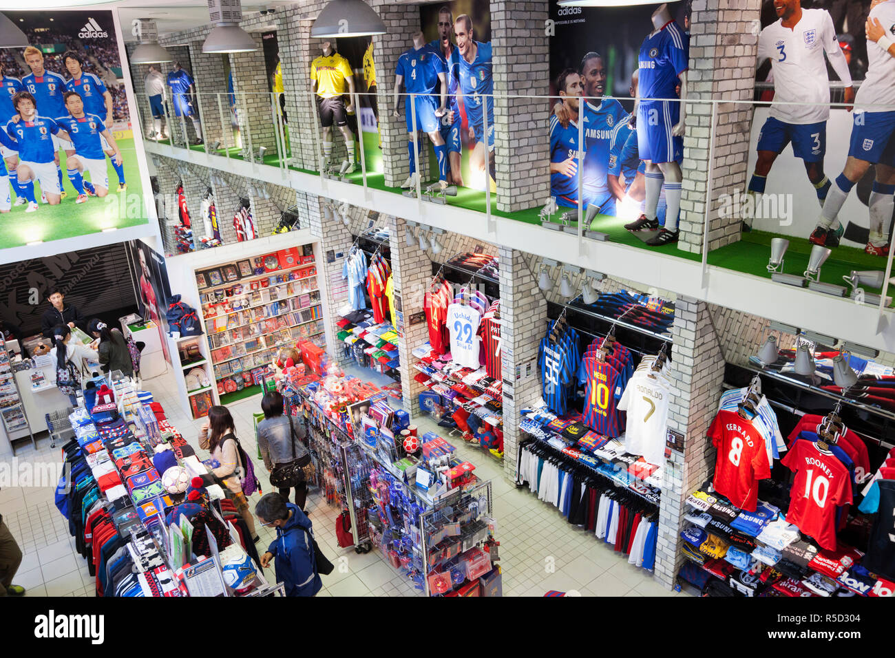 Japan Tokyo Harajuku Kamo Soccer Shop Stock Photo Alamy