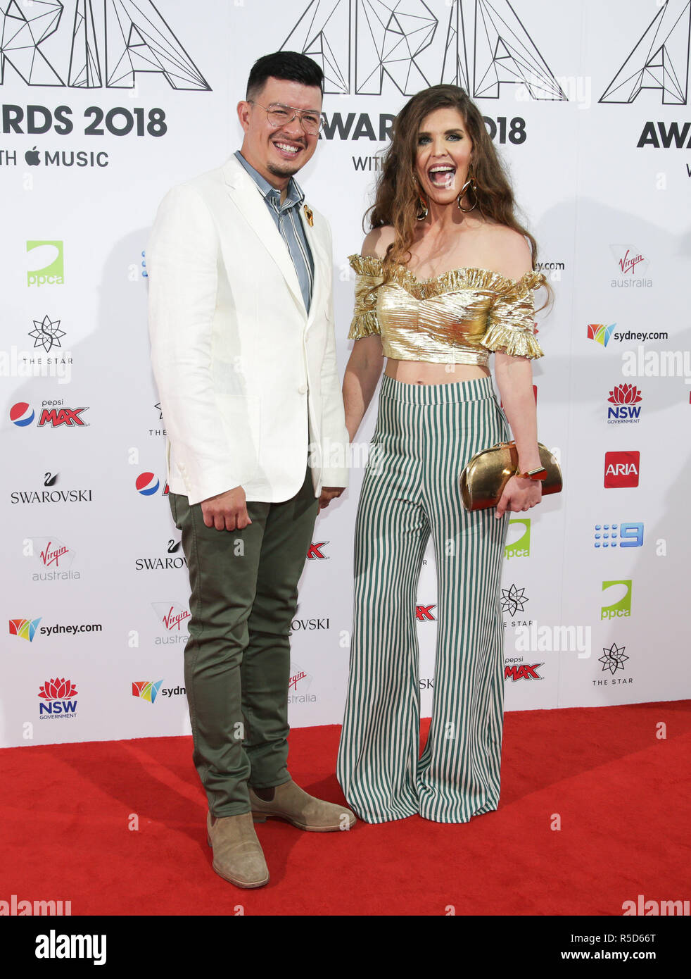 Sydney Nsw Australia 28th Nov 2018 Fanny Lumsden Are Seen On The Red Carpet During The 2018 Aria Awards Credit Belinda Vel Sopa Images Zuma Wire Alamy Live News Stock Photo Alamy