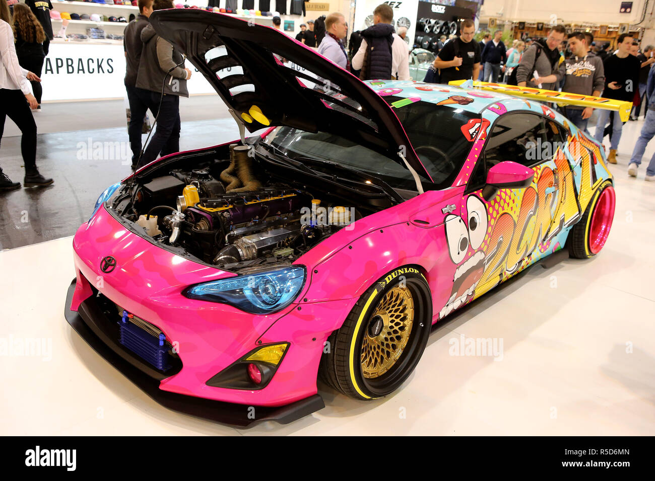 Essen, Germany. 30th Nov, 2018. Toyota GT86 on display at the Essen Motor  Show Preview Day on November 30, 2018 at the fair grounds in Essen,  Germany. The motor show presents motorcycles,