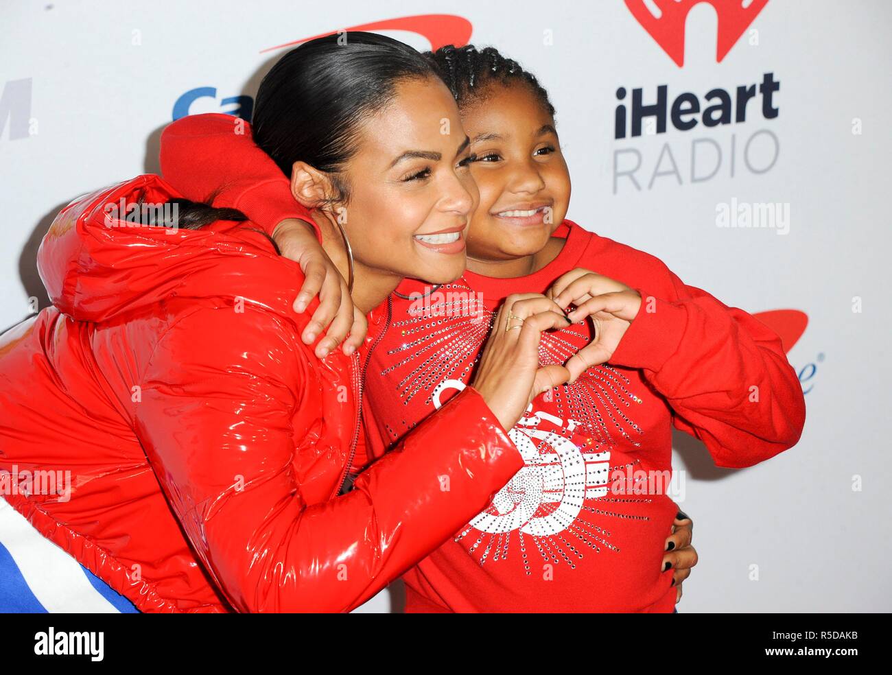 Inglewood, CA. 30th Nov, 2018. Christina Milian, Violet Madison Nash at