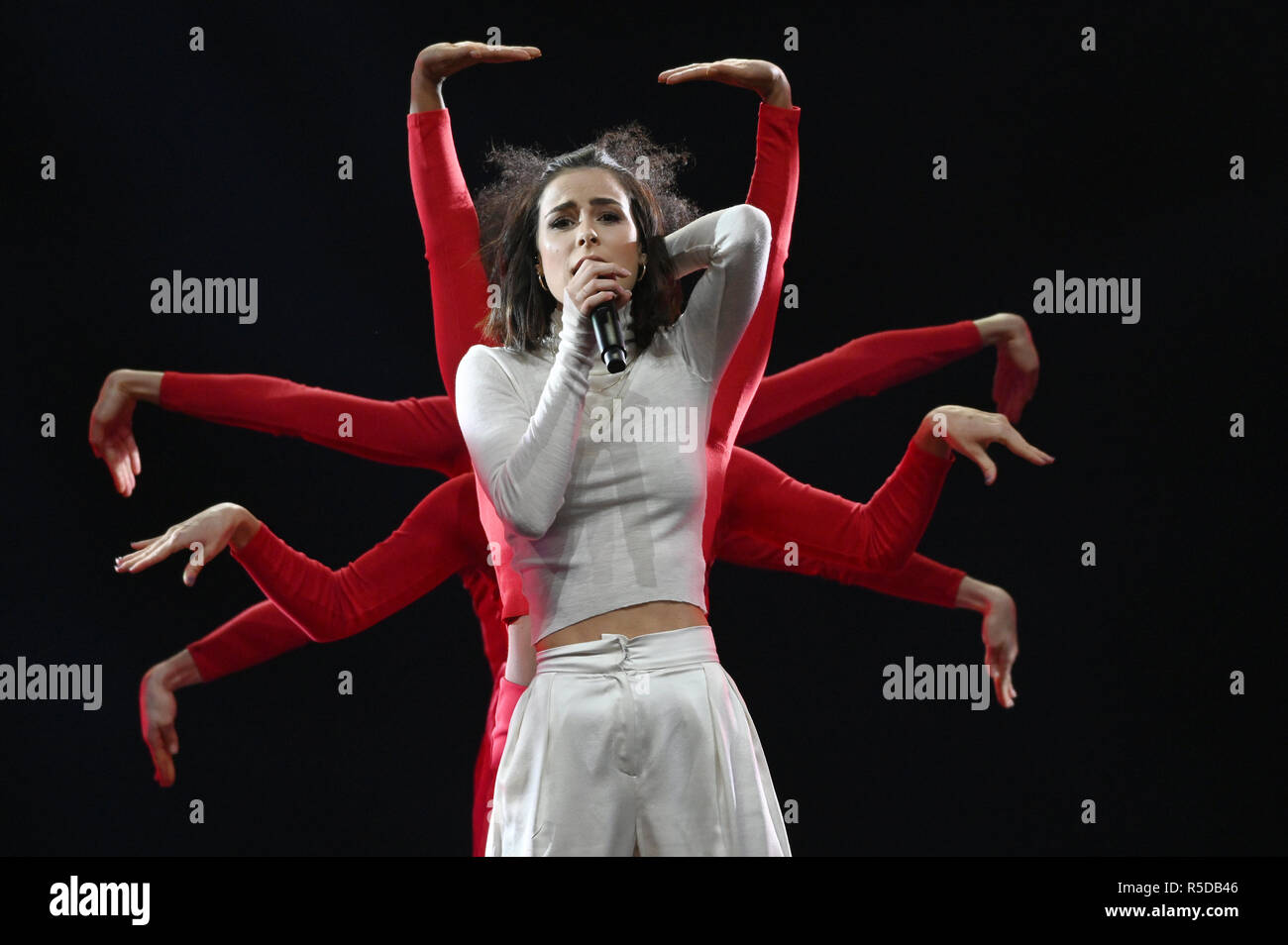 Oberhausen, Germany. 30th Nov, 2018. The singer Lena Meyer-Landrut is on  stage at the RTL 2 music show "The Dome". Credit: Henning Kaiser/dpa/Alamy  Live News Stock Photo - Alamy