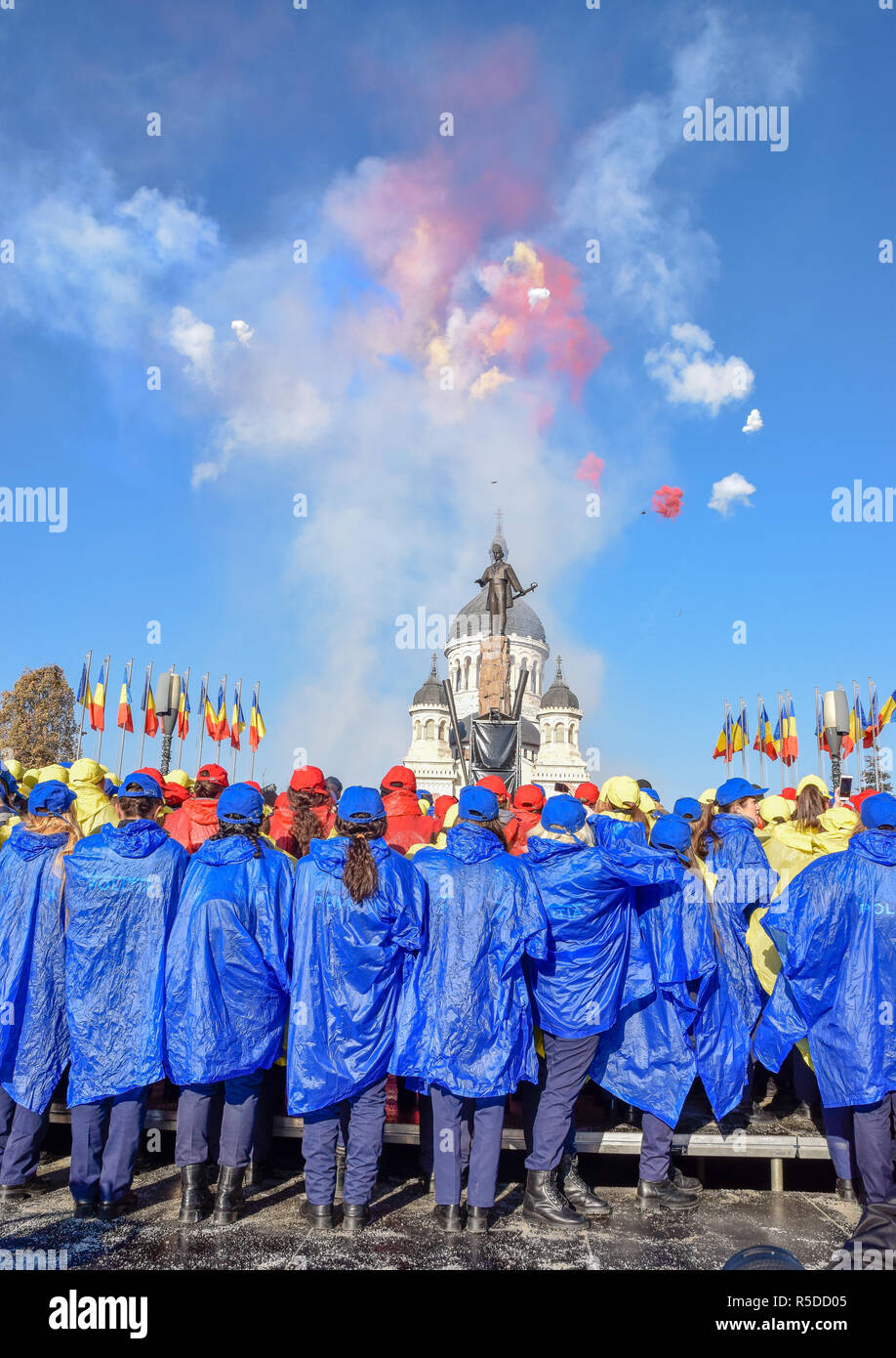 ClujNapoca, Romania01 December, 2018. Romania celebrates 100 years since the Great Unification ClujNapoca, Romania01 December, 2018. Romania celebrates 100 years since the Great Unification