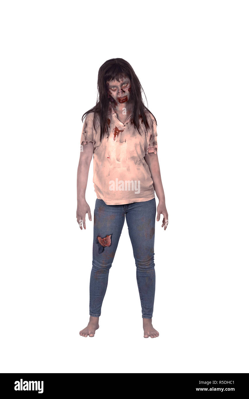Asian female zombie Stock Photo