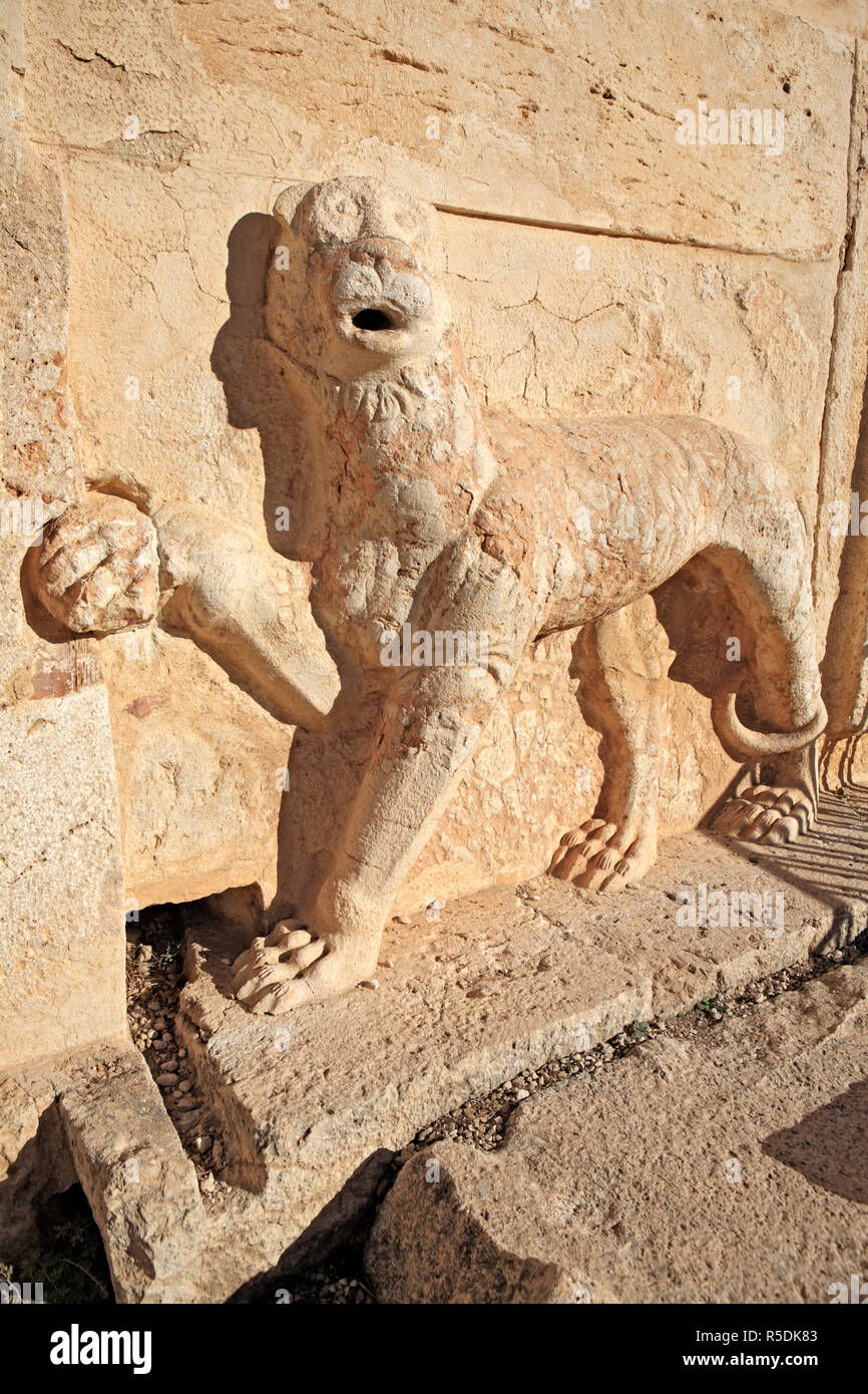 Palace Qasr al Abd near Iraq al Amir (2 century BC), Jordan Stock Photo