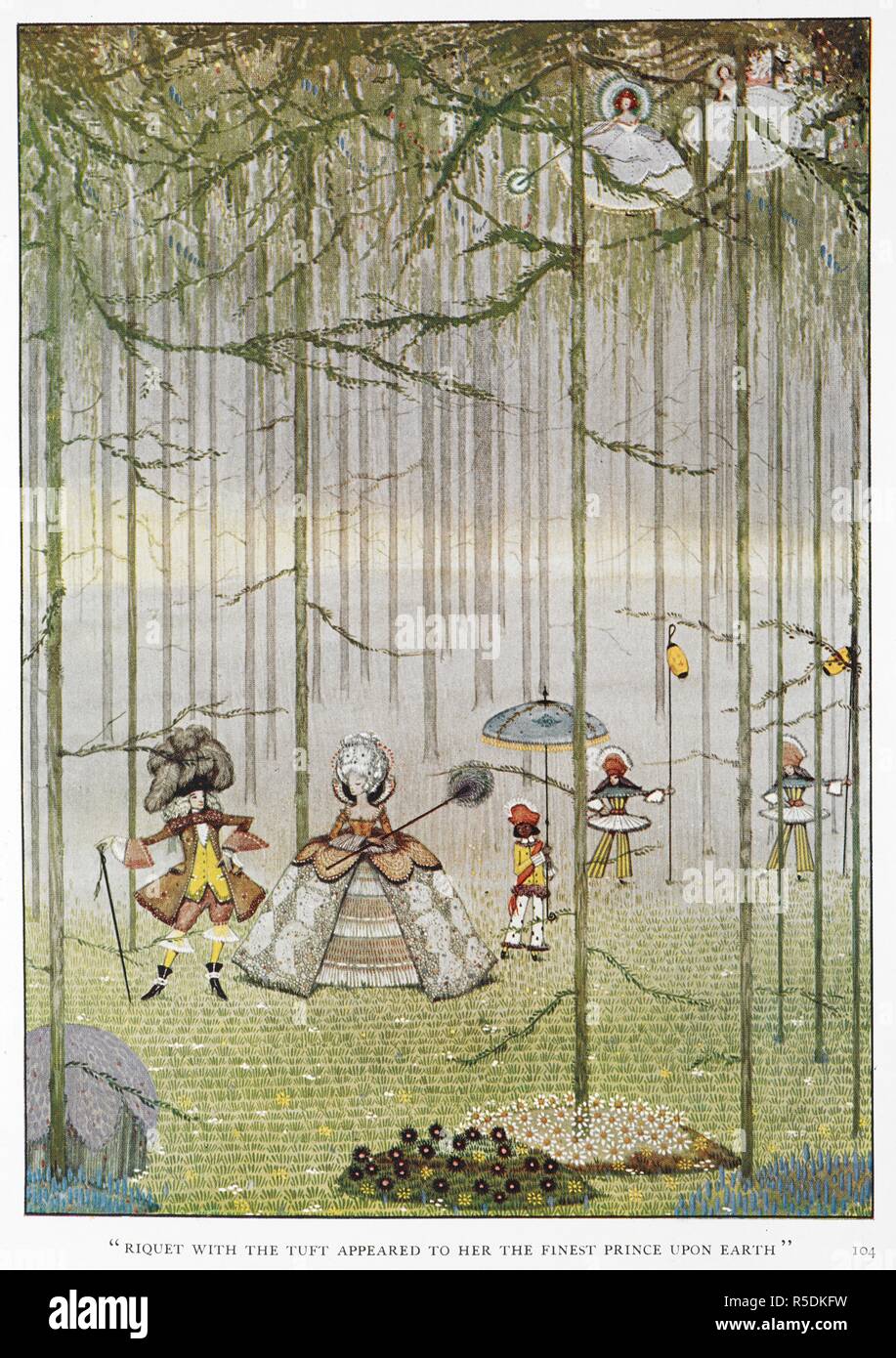 Riquet With The Tuft Appeared To Her The Finest Prince Upon Earth Illustration For The Story Riquet With The Tuft A Princess In A Wood Meeting Prince Riquet With The Tuft The